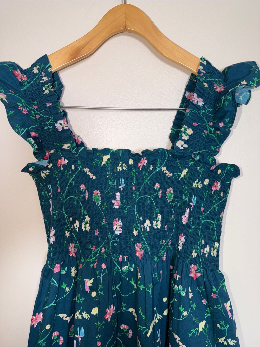 Hill House The Ellie Nap Midi Floral Dress Size M - Picture 3 of 8